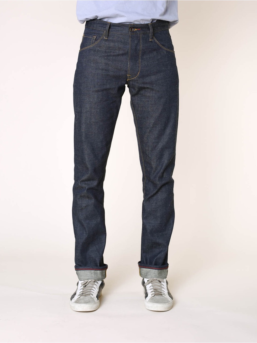 Raleigh Denim Co. Men’s Straight Jeans — Dark Indigo